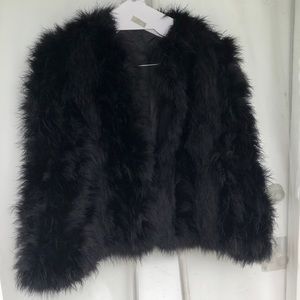 Vintage ostrich feather jacket